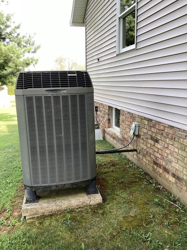 Responded to service call for HVAC system malfunction following lightning strike. Upon arrival, performed comprehensive system diagnostic and found outdoor condenser unit and indoor air handler operational, with thermostat displaying proper readings and system responding to commands. Inspected electrical components, blower motor operation, and control board functionality; verified all systems restored to normal working condition with no damaged components requiring replacement at time of service.