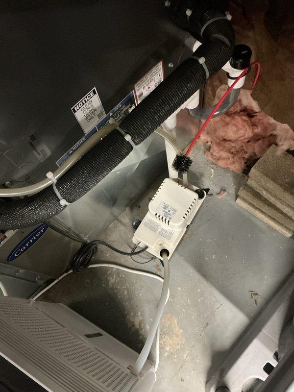 Performed post-installation tune-up and system verification on newly installed HVAC cooling system. Connected Yellow Jacket test and charging manifold to measure refrigerant pressures and verify proper charge levels. Inspected air handler components, control board connections, and electrical wiring for proper installation and operation. All system parameters found within manufacturer specifications, unit operating as designed.