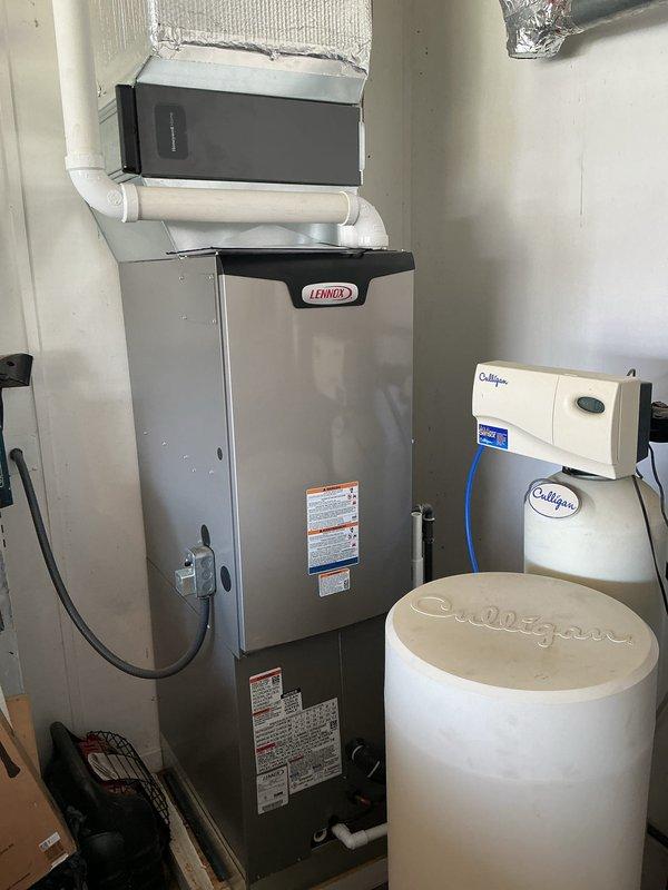 Completed comprehensive cooling maintenance on Lennox HVAC system. Performed standard preventive maintenance procedures including system inspection, filter replacement with 20x20x4 media filter, and verification of dual-run capacitor (48/5 MFD) operation. Customer enrolled in CCC maintenance agreement with renewal date of 2/6/29, which includes annual filter replacement. All components inspected and found operating within normal parameters; system tested and left in proper working condition.