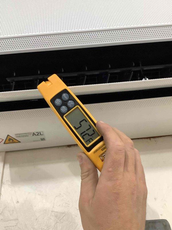 Completed installation of single-zone Lennox mini split system. Performed system startup, verified proper refrigerant pressures and temperatures using digital manifold gauges, confirmed R32 refrigerant charge levels, and tested all operational parameters to ensure equipment is functioning within manufacturer specifications.