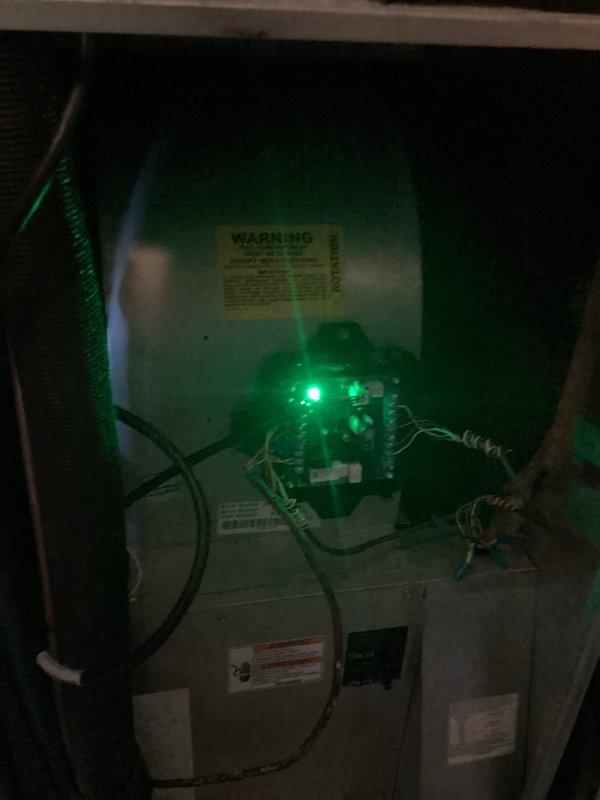 Installed mitigation board in utility space to address system control issues. Verified proper electrical connections and LED indicator functionality on monitoring equipment. Confirmed water heater and associated mechanical systems operating within normal parameters following mitigation board installation.