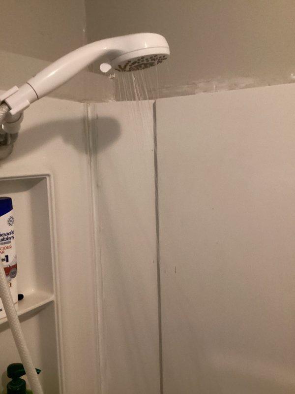 Completed monthly plumbing inspection as part of recurring maintenance membership. Performed comprehensive evaluation of bathroom fixtures including toilet, shower system with handheld showerhead and chrome mounting bracket, and wall-mounted accessories. All fixtures were inspected for proper operation, leaks, and water flow; documented conditions with photographs for service records.