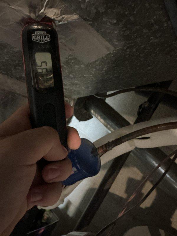 Completed annual basic cooling maintenance on Daikin HVAC system. Performed standard inspection and testing procedures, including supply air temperature verification which measured 57°F at the ductwork. System operating within normal parameters for cooling mode at time of service.