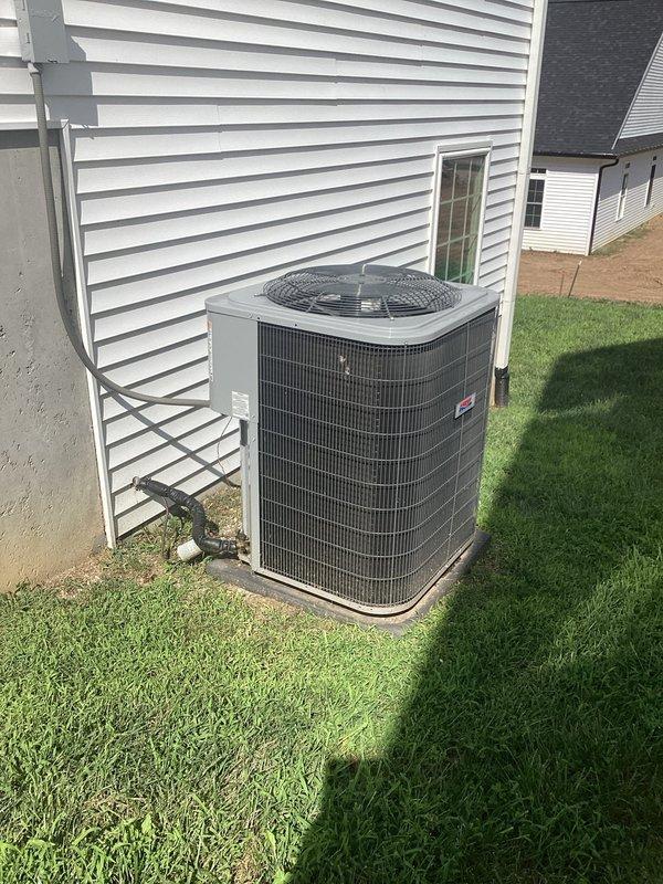 Responded to no-cooling call where thermostat displayed low battery warning and indoor unit had no power despite outdoor condenser running. Diagnosed electrical issue preventing power to air handler, restored power to indoor unit, verified thermostat communication, and confirmed system returned to normal cooling operation with proper airflow from both indoor and outdoor units.