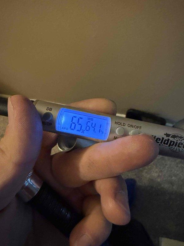 Responded to system overcharge condition. Connected manifold gauges to measure refrigerant pressures and temperatures, confirming excessive charge levels outside manufacturer specifications. Recovered surplus refrigerant using reclaim equipment to bring system back to proper operating pressures. Verified final pressures and superheat readings to ensure optimal system performance and prevent potential compressor damage from liquid floodback.