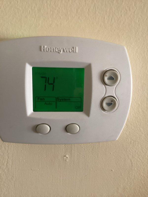 Replaced defective metering device piston for the air conditioning system to restore proper refrigerant flow and system operation. Upon completion, verified thermostat functionality and confirmed accurate temperature readings and control settings. System tested and operating within normal parameters.