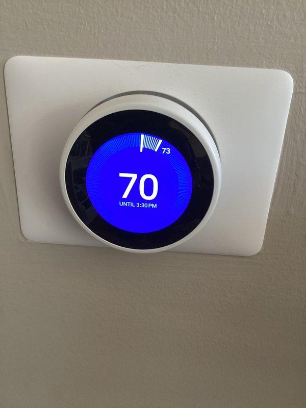 Completed yearly maintenance and tune-up on 19-year-old Florida Heat Pump geothermal system. Performed comprehensive inspection of heat pump components, verified thermostat operation showing proper temperature control set to 70 degrees, and confirmed system cycling functions correctly. Inspected associated Navien tankless water heater installation, verified all connections, and ensured integrated system components are operating within normal parameters for continued efficient performance.