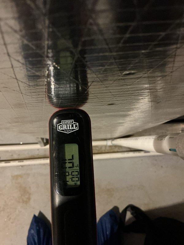 Completed cooling maintenance service under active CCC Basic plan. Performed system inspection and diagnostics, including temperature measurements at supply ductwork using digital thermometer to verify proper airflow and cooling performance. Replaced 20x25x1 air filter as included in maintenance agreement. Inspected flexible ductwork and reflective insulation at mechanical system junction points, confirming proper installation and thermal efficiency. All components operating within normal parameters with no issues identified.