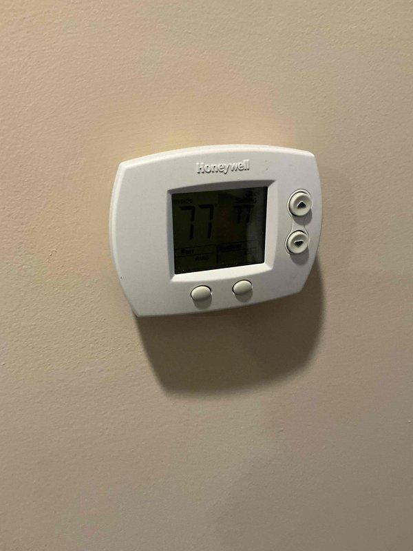 Completed monthly preventive maintenance visit including comprehensive cooling system check and condenser coil cleaning. Verified thermostat operation and system controls, performed megohm insulation resistance testing on outdoor unit electrical components with readings in acceptable range, and inspected all accessible HVAC equipment for proper operation and safety compliance.