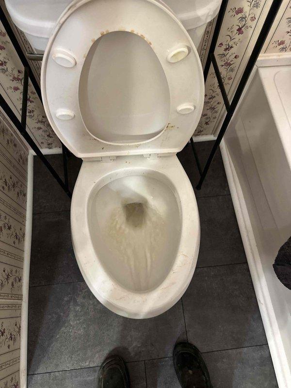 Responded to emergency call for main drain backup affecting all plumbing fixtures throughout the residence. Upon arrival, confirmed complete drainage system blockage with standing water present in toilet and other fixtures showing visible signs of sewage backup and discoloration. Located and accessed main drain cleanout, deployed cable auger equipment to clear obstruction in primary sewer line. Successfully removed blockage, restored full drainage capacity, and verified proper flow throughout the system. All fixtures tested and confirmed operational upon completion.
