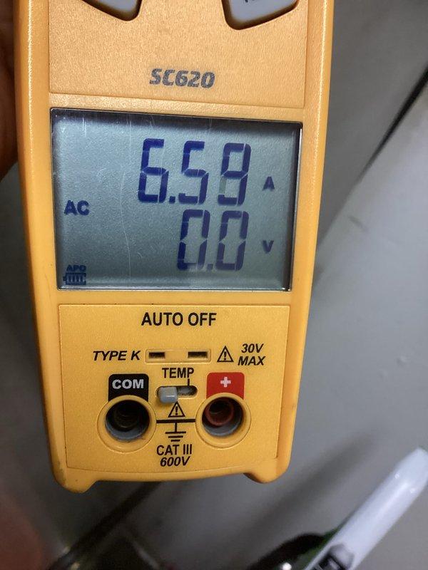 Completed routine maintenance and tune-up on 10-year-old geothermal heating and cooling system. Performed comprehensive inspection of both heating and air conditioning components, verified thermostat operation and temperature accuracy at 72°F, and measured system amperage at 6.58A to confirm proper electrical load. All components operating within normal parameters with no issues identified.