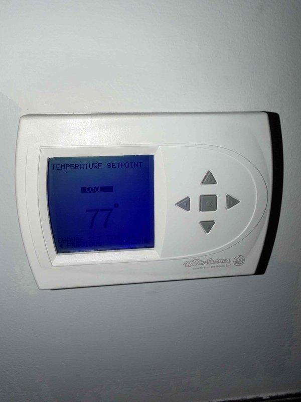 Completed heating maintenance on residential HVAC system per service agreement. Accessed unit through garage entrance as arranged, proceeded to basement mechanical room to perform comprehensive heating system inspection. Verified thermostat operation and confirmed heating mode functionality with setpoint at 77°F. Conducted temperature diagnostics using calibrated digital thermometer, recording supply air temperature of 73.8°F at ductwork. Inspected furnace components, burner assembly, heat exchanger, and blower motor. Checked all electrical connections, tested safety controls, and verified proper system operation. System operating within normal parameters with no deficiencies noted.