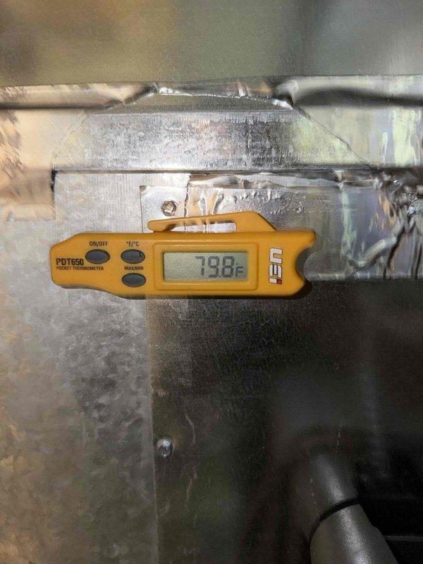 Completed heating maintenance on residential HVAC system per service agreement. Accessed unit through garage entrance as arranged, proceeded to basement mechanical room to perform comprehensive heating system inspection. Verified thermostat operation and confirmed heating mode functionality with setpoint at 77°F. Conducted temperature diagnostics using calibrated digital thermometer, recording supply air temperature of 73.8°F at ductwork. Inspected furnace components, burner assembly, heat exchanger, and blower motor. Checked all electrical connections, tested safety controls, and verified proper system operation. System operating within normal parameters with no deficiencies noted.