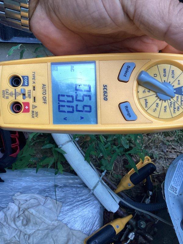 Completed preventive maintenance tune-up on 2-year-old Lennox air conditioning system with contract maintenance expiring in 2026. Installed new 20x20x4 MERV 8 Filterbuy air filter and documented installation date on filter housing. Performed electrical diagnostics using digital multimeter to verify proper voltage and amperage readings on outdoor condensing unit. System operating within normal parameters with no deficiencies noted.