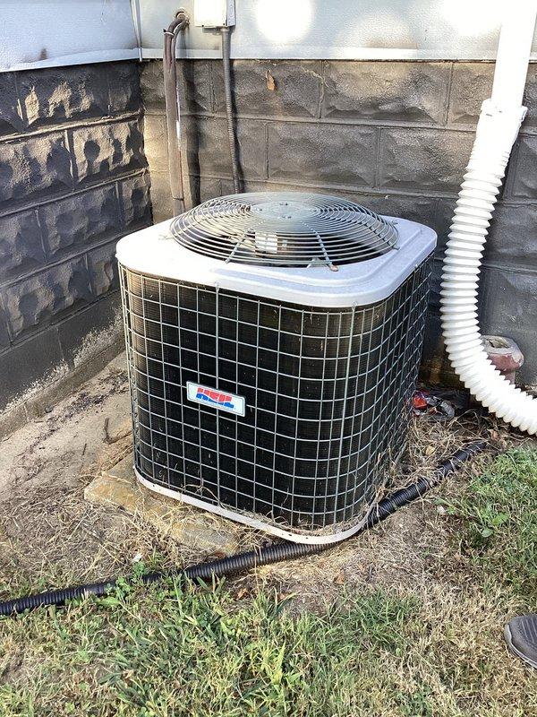 # HVAC Service Report

Responded to emergency no-cool call for seven-year-old Arcoaire air conditioning system. Upon arrival, found thermostat displaying 70°F setpoint with 76°F ambient temperature, indicating unit was not maintaining desired cooling. Performed diagnostic inspection of outdoor condenser unit and indoor components, verified electrical connections, and assessed system operation to restore cooling functionality.
