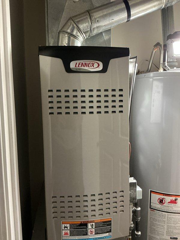 Completed routine cooling maintenance on Lennox HVAC system under expired comfort club agreement. Performed standard inspection of outdoor condenser unit and indoor air handler, attached refrigerant gauges for system diagnostics, and replaced 14x20x1 air filter as included in service agreement.