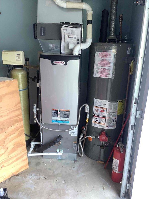 Completed annual preventive maintenance on a 4-year-old Lennox gas furnace with no reported operational issues. Performed comprehensive tune-up including inspection of burner assembly, heat exchanger, blower motor, and all safety controls; verified proper combustion and venting through PVC exhaust system; tested ignition sequence and flame sensor operation. Unit found operating within manufacturer specifications with all components functioning normally.