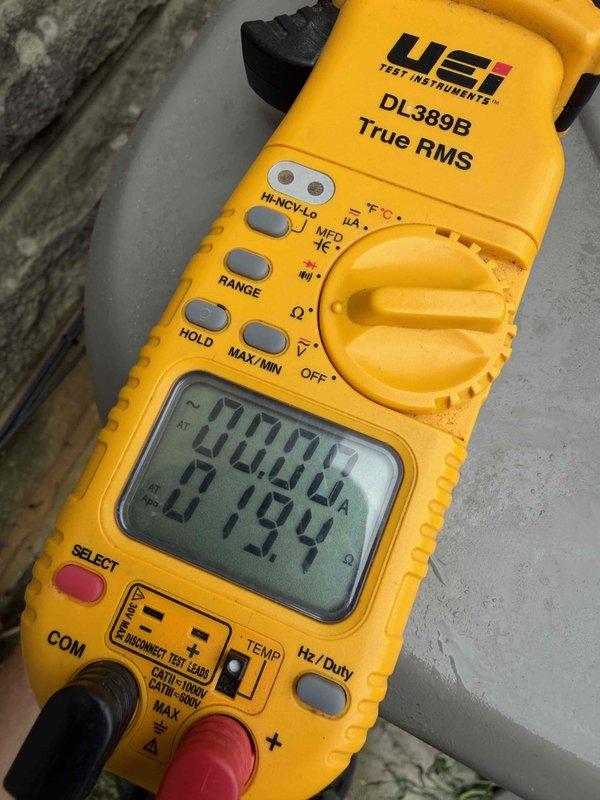 Performed cooling maintenance on Lennox residential condensing unit. Completed system diagnostics using digital multimeter to verify electrical performance and operating parameters. Replaced 16x25x4 air filter as part of comprehensive comfort care maintenance. Unit operating within normal specifications upon completion of service.
