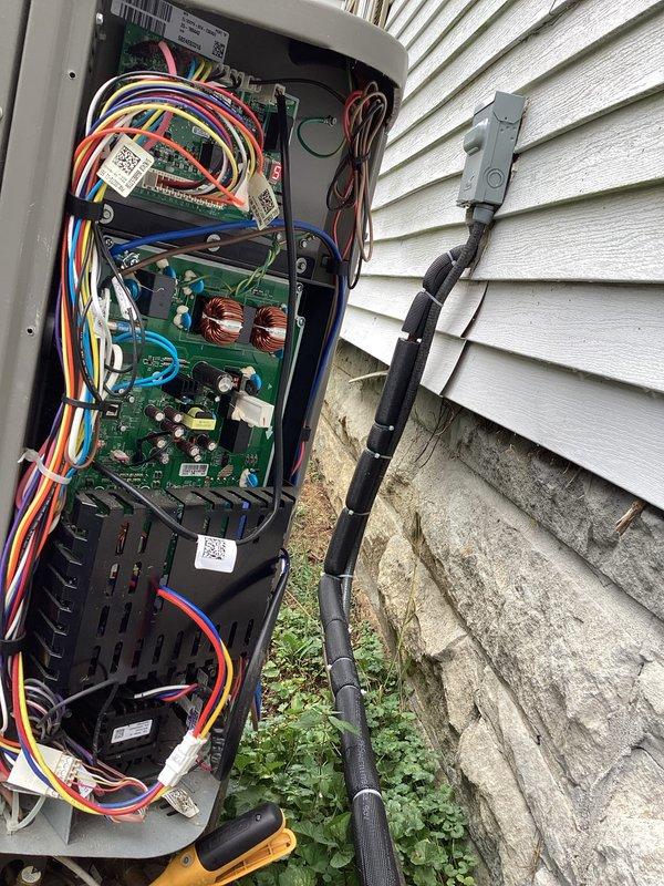 Completed comprehensive cooling maintenance on residential HVAC system under CCHP agreement. Performed full system inspection of outdoor condensing unit and control panel, verified all electrical connections and components are secure and functioning properly, and documented equipment condition with photos. Filter size 20x20x4 not included in service agreement; customer responsible for separate filter maintenance.