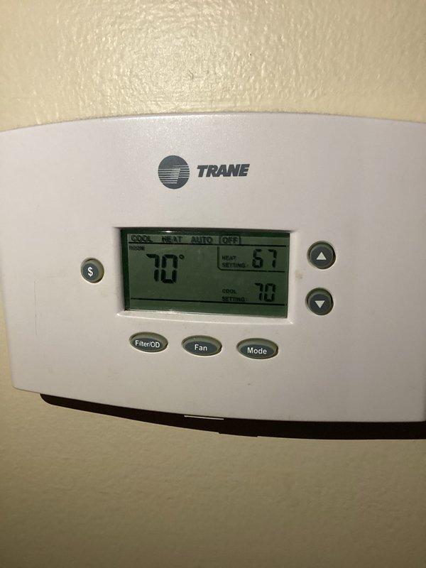Responded to service call for non-operational outdoor AC unit. Upon arrival, verified thermostat was functioning properly and displaying correct temperature readings, with unit set to cooling mode at 70°F while current temperature read 78°F. Diagnosed issue with outdoor condensing unit, performed necessary repairs to restore system operation, and confirmed proper cooling cycle engagement before departure.