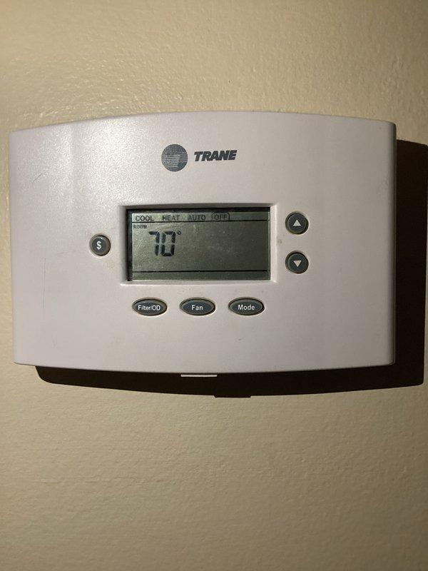 Responded to service call for non-operational outdoor AC unit. Upon arrival, verified thermostat was functioning properly and displaying correct temperature readings, with unit set to cooling mode at 70°F while current temperature read 78°F. Diagnosed issue with outdoor condensing unit, performed necessary repairs to restore system operation, and confirmed proper cooling cycle engagement before departure.