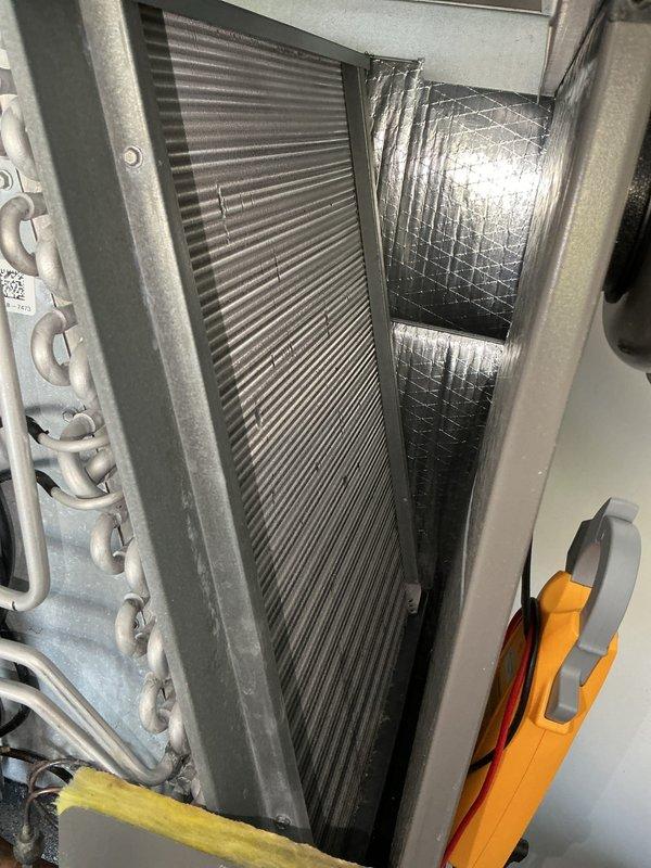 Completed annual heating maintenance on CCHP system. Performed comprehensive inspection of heat exchanger and evaporator coil, verified electrical readings using clamp meter, and replaced 20x20x4 air filter. All components operating within normal parameters and system renewed through 5/20/27.
