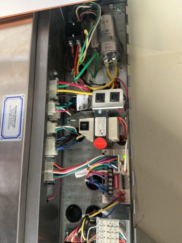 Completed basic monthly heating maintenance visit on HVAC system. Inspected electrical control panel, verifying all wiring connections, relays, control boards, and capacitor for proper operation and secure mounting. Checked gas pressure at manifold, confirming readings within manufacturer specifications using calibrated gauge. All system components found operating normally with no deficiencies noted.