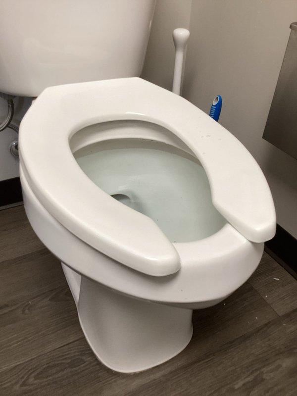 Responded to service call for commercial toilet not flushing properly. Upon inspection, identified issue with internal flush mechanism including float ball and flush valve assembly. Contacted customer to provide repair options and pricing for necessary corrections to restore proper flushing function.