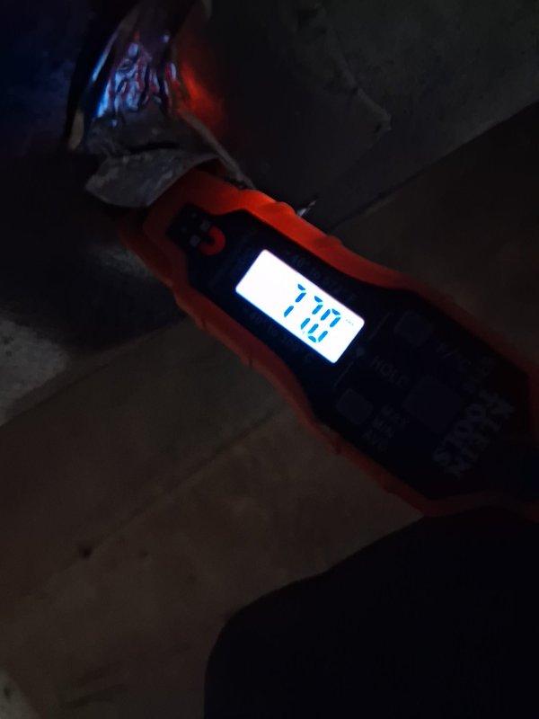 Completed warranty service on high-side refrigerant system. Performed diagnostic testing using refrigerant manifold gauge, verified system pressures, and conducted vacuum measurements showing 376 microns. Confirmed proper combustion operation with flame temperature reading of 27.2°F and ensured all components functioning within manufacturer specifications.