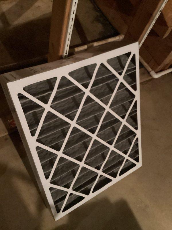 Completed basic monthly HVAC maintenance on heating system. Inspected Honeywell digital thermostat, confirmed proper operation with display showing indoor temperature of 71°F and cooling setpoint at 73°F. Removed and replaced dirty air filter with visible dust accumulation; customer to provide 16x25x4 filter as it is not included in maintenance agreement. All equipment operating within normal parameters.