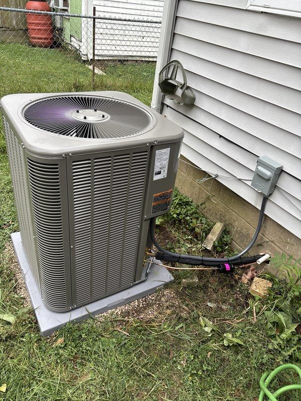 Completed full installation of Lennox gas furnace and evaporator coil system at residential property. Financing paperwork processed and signed, identification documentation collected and filed. System installed, tested, and left in proper working order with promotional yard signage placed on property.
