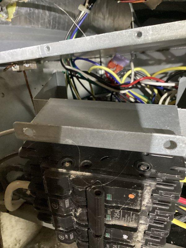 Responded to service call for non-functioning thermostat following power outage. Upon inspection of Lennox outdoor condensing unit and interior electrical components, verified all wiring connections, contactor, and capacitor were intact and operational. System restored to normal operation after power cycle, with thermostat communication re-established and unit cooling properly.