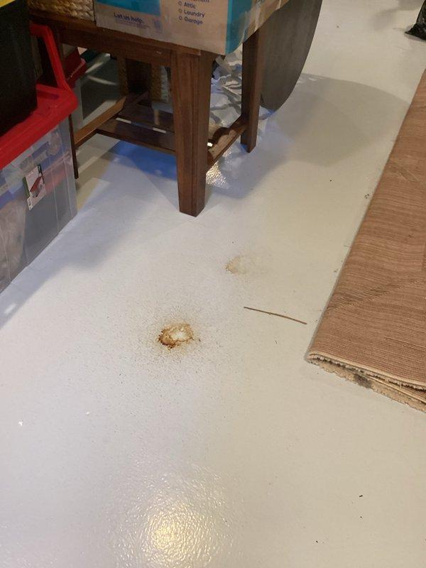 Responded to service call for leaking toilet. Upon inspection, identified failed wax ring seal causing water leakage at base of toilet fixture, resulting in floor staining visible around toilet perimeter. Removed and reset toilet, installed new wax ring seal, and verified proper seating and watertight connection to floor flange. Tested flush mechanism and confirmed leak has been eliminated with no further water discharge at base.