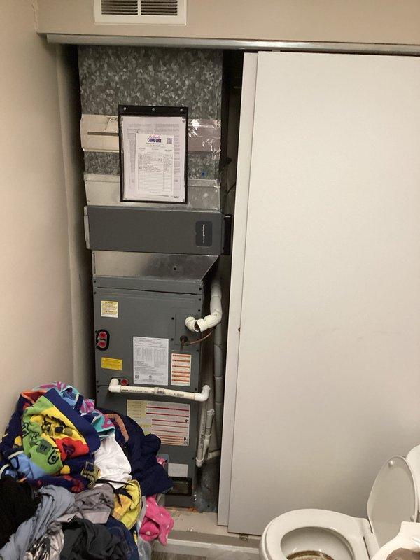Responded to intermittent cooling failure with unit cycling off and blowing warm air. Diagnosed faulty control board with error code displayed on LED panel. Replaced defective circuit board assembly, verified proper wire connections at terminal block, and tested system operation to confirm normal cooling cycle restored.