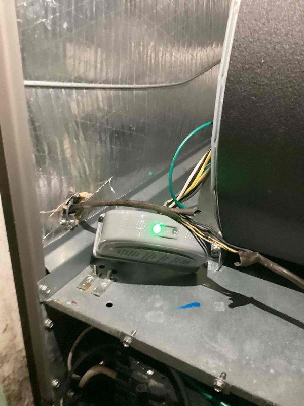 Replaced defective indoor control board under warranty coverage. Installed surge protector to provide electrical protection for the HVAC system and prevent future circuit board failures from power surges.
