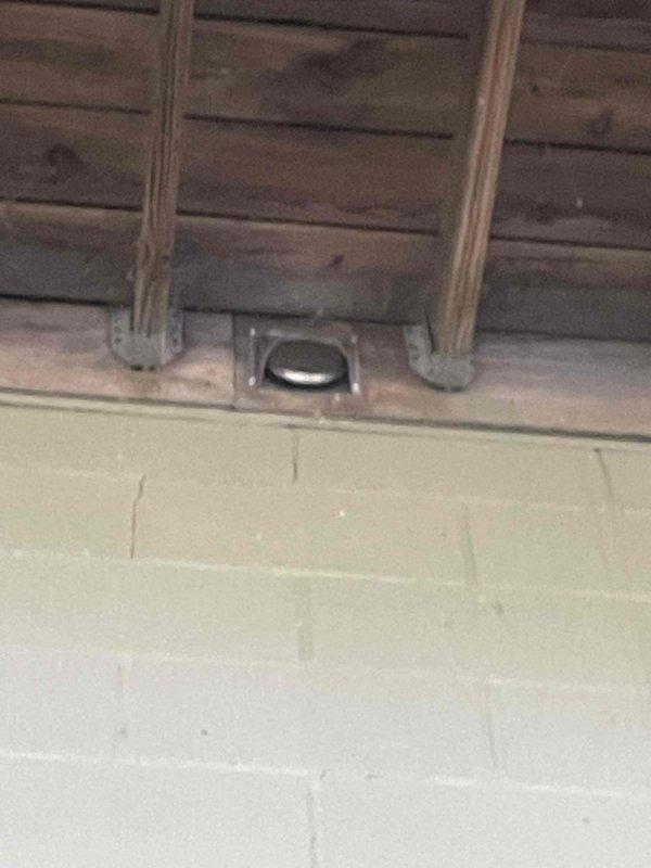 Reconnected return duct system in attic space and installed new return pan with proper sealing. Reconnected kitchen supply duct piping and rerouted dryer vent to discharge outside the structure using new vent piping and exterior termination. Installed two sections of 10x20 metal ductwork and secured all connections with appropriate fasteners and supports to ensure proper airflow and code compliance.