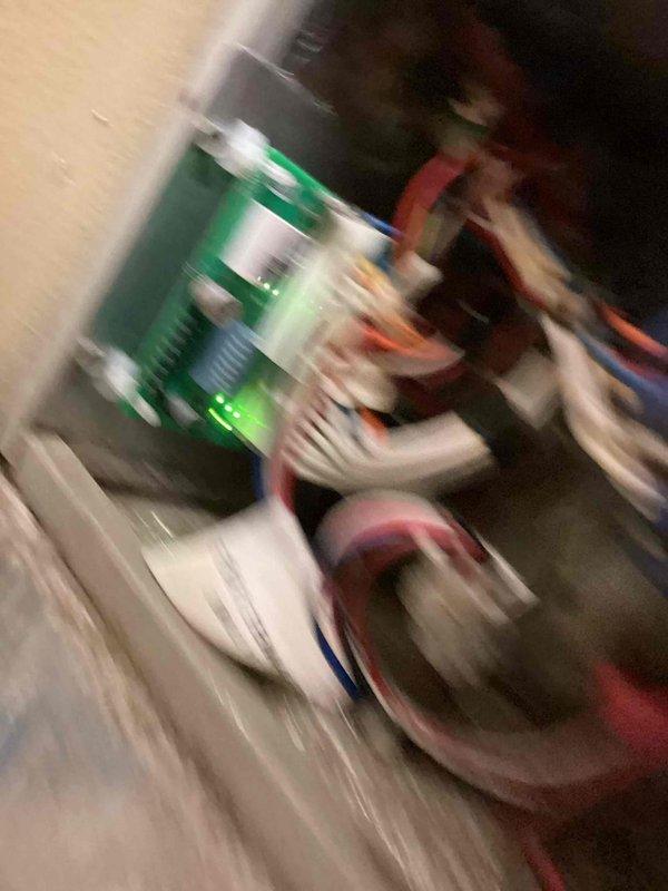 Returned to site with replacement control board, transformers, and circuit breakers to complete HVAC system repair. Installed new electrical components in the unit's control panel, terminated all wiring connections to breakers and control board per manufacturer specifications, and restored power to the system. Verified proper operation of all electrical circuits and confirmed unit functionality upon completion.