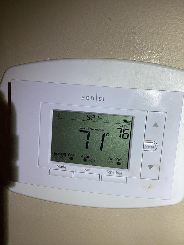 Completed comprehensive heating maintenance inspection on HVAC system per Basic service agreement. Verified thermostat operation and calibration on Sensi programmable unit, confirming proper temperature readings and system communication. Performed standard heating system diagnostics and operational checks, with all components functioning within normal parameters at time of service.