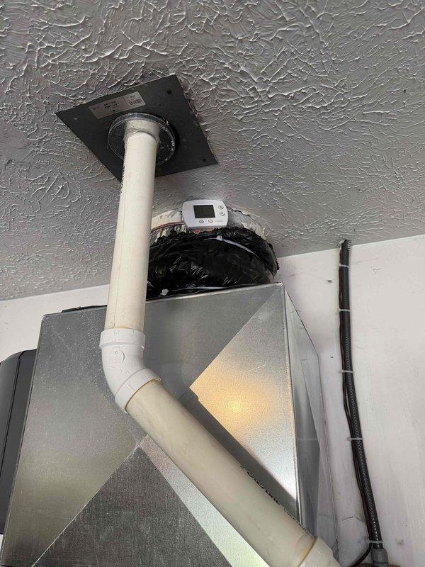 Completed installation of new power humidifier integrated with existing HVAC system. Unit was professionally mounted, connected to water supply and ductwork, with all electrical connections properly terminated and tested. System was commissioned and verified operational with proper humidity output levels.