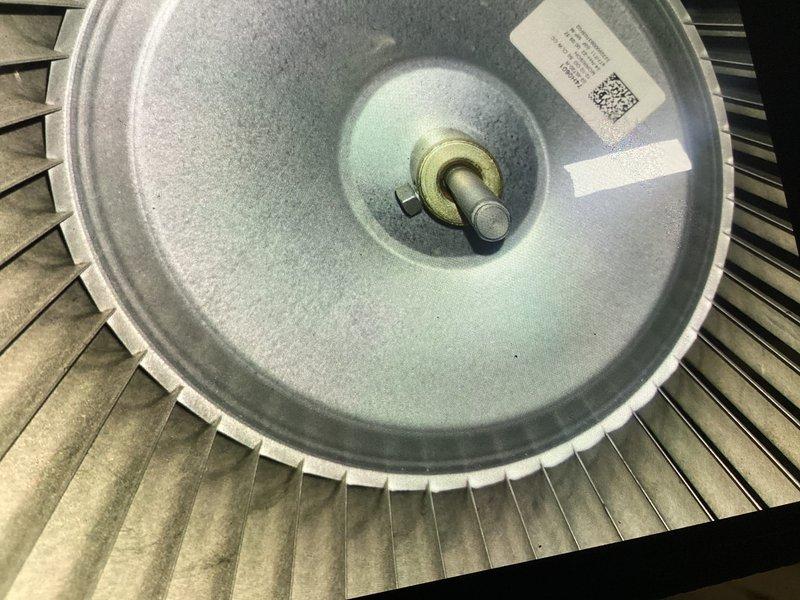 Performed a pre-season tune-up on a two-year-old Lennox furnace, including inspection and cleaning of the blower assembly to remove accumulated dust and debris from the squirrel-cage wheel blades. Verified thermostat operation and calls for heat, and checked the system for proper startup and operation ahead of the heating season; no issues were found.