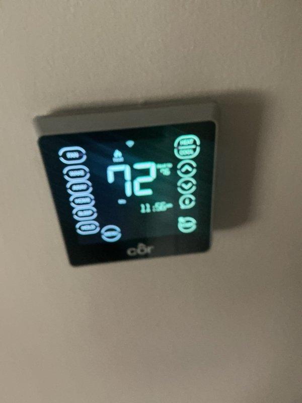 Performed scheduled heating system maintenance under the customer's care plan. Conducted a combustion analysis on the natural gas furnace, recording O2 at 10.4% and CO at 18 ppm, and verified proper operation. Confirmed thermostat operation and call for heat, with the system responding normally at a 72°F setpoint.
