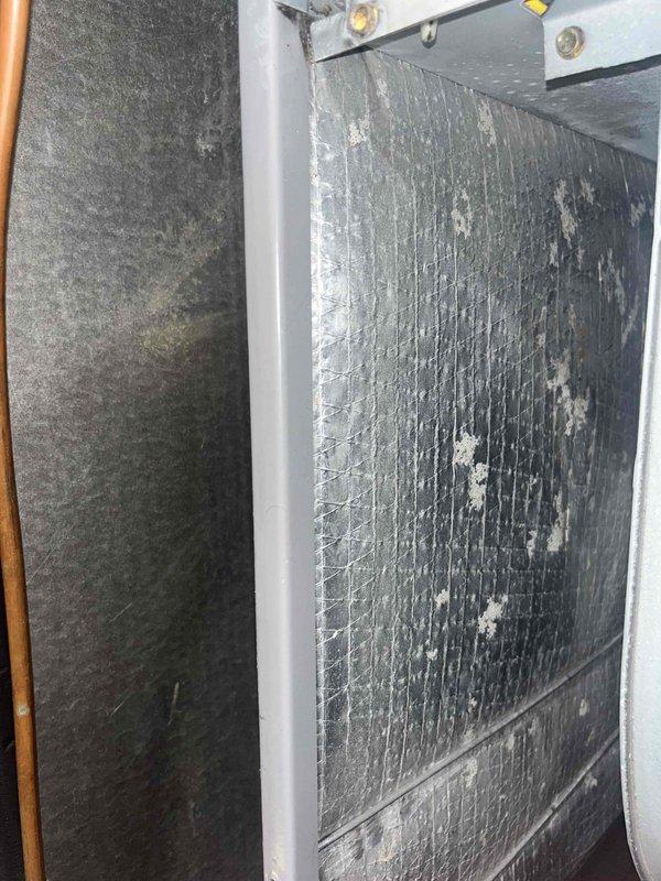 Performed seasonal heating system maintenance, including inspection of the air handler interior and insulation liner and a supply-side temperature reading of 127.2°F at the plenum to verify heating output. Confirmed the system is operating properly and noted a 16x20x1 filter size for future replacement. The customer's maintenance plan is active through 12/2026, with renewal recommended.