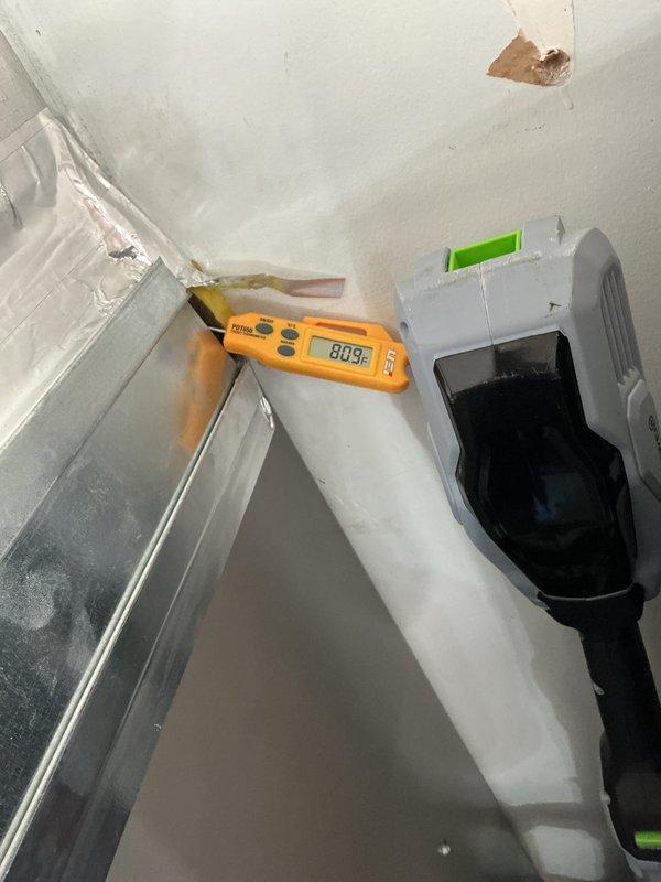 Performed seasonal heating maintenance on the Lennox-controlled system under the Basic plan, including installation of a new 16x20x1 air filter and verification of thermostat operation in heat mode. Measured supply duct air temperature at approximately 80.9°F with a digital probe thermometer to confirm heating output, and the system was found operating normally.
