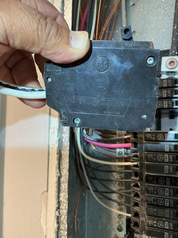 Repaired the heat kit and modified the lineset to allow proper installation of the air filter in the unit. Inspected the electrical panel and the 40A/double-pole breaker serving the heat kit, verified breaker condition and wiring connections, and confirmed the system was restored to proper operation.