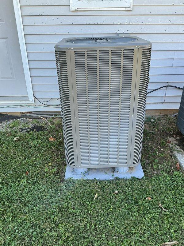 Performed seasonal heating maintenance on the gas furnace, including inspection of the burner assembly, heat exchanger, gas connections, venting, and condensate/PVC drain components, and installed a new 16x25x5 air filter. Verified proper furnace operation, inspected the flexible gas lines and shutoff valves for integrity, and confirmed the adjacent water heater gas connections were secure. The outdoor condenser was inspected and found clean and intact with no visible damage, and the system was left operating normally.