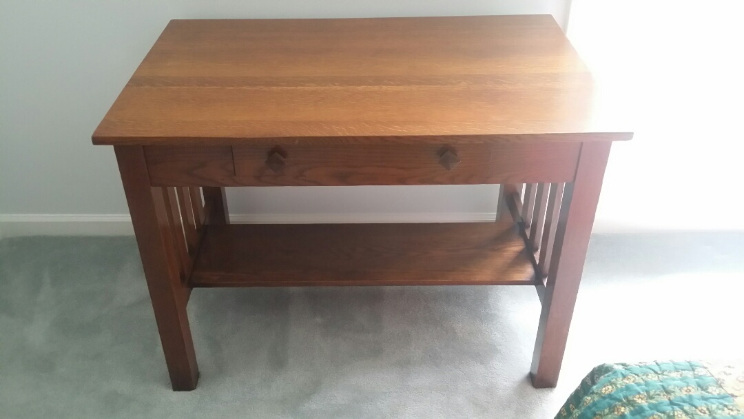 Furniture Restoration - Our gold service refinished the top and shined it all up.