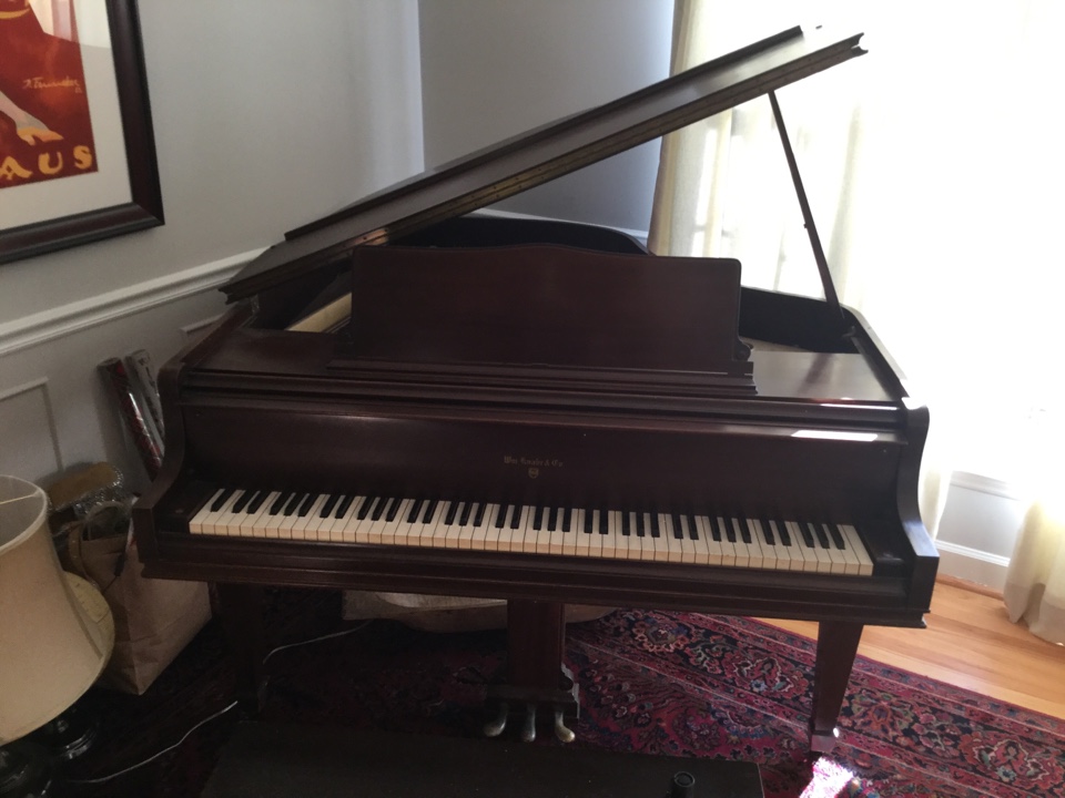 Knabe Grand Piano for full restoration, refinishing,repair, brass polished, technical work restringing and tuning