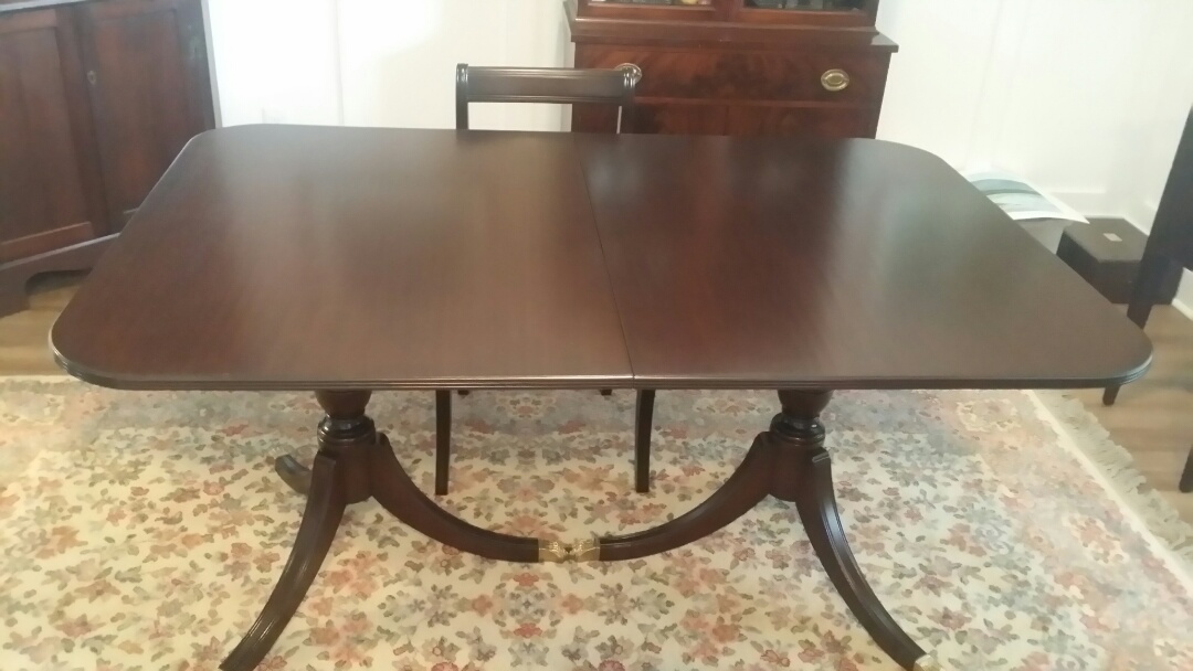 Refinished dining table 