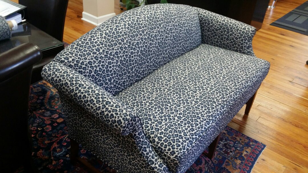 Furniture Repair, Upholstery & Antique Restoration Raleigh NC Raleigh, NC - Reupholster satee upholstery damage from time and water. cover antique chair - Furniture Repair, Upholstery & Antique Restoration Raleigh NC