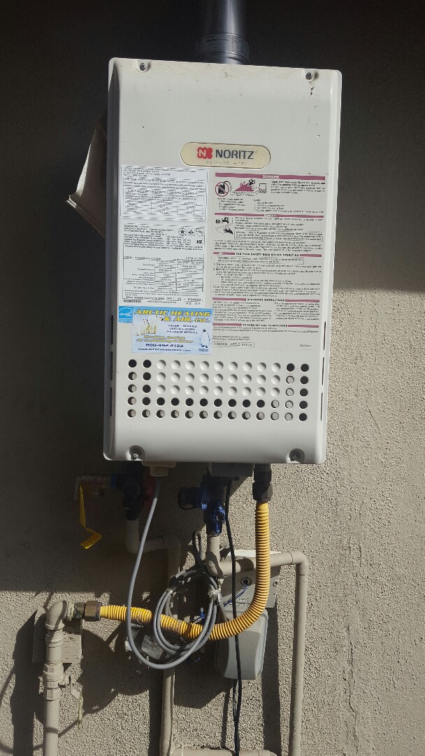 Replacing a relief valve in a Noritz tankless water heater